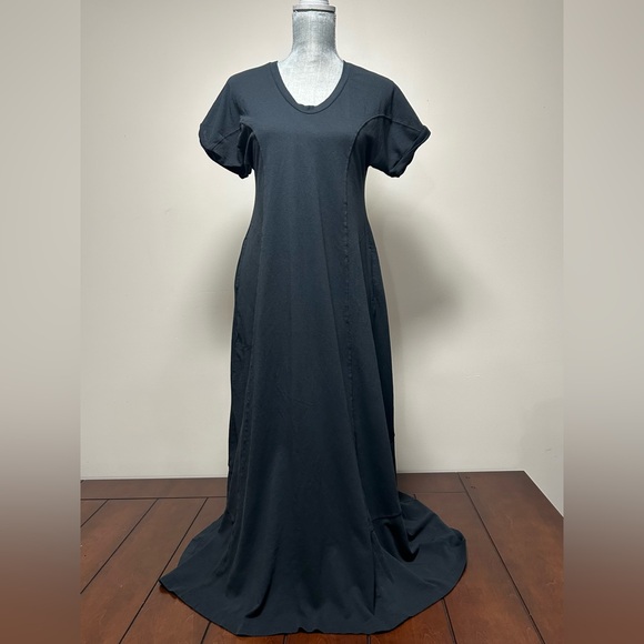 Free People Beach Size XS Meadow Tee Dress Black Oversized Cotton - Picture 3 of 16